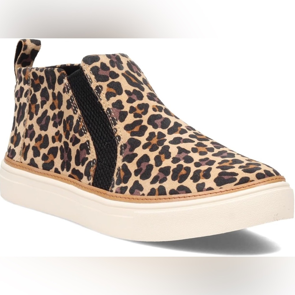 Tom’s Bryce sneakers NWT size 9.5 tan classic leopard suede